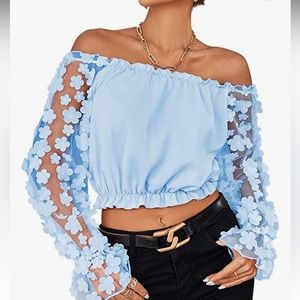 Taylor Swift Light Blue Flower Eras Tour Outfit